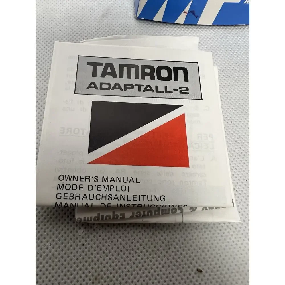 Tamron Adaptall-2 Custom Mount Adapter Minolta AF Cameras with Instructions